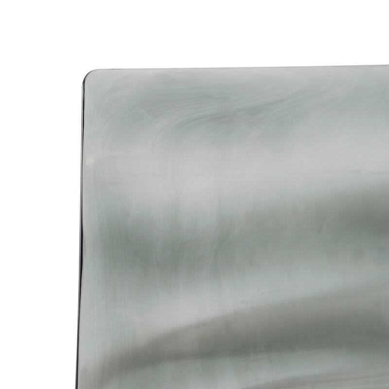 Astor Acrylic Dining Chair with Chrome Legs Modern Accent Side Chair Water Ripple Design Seats