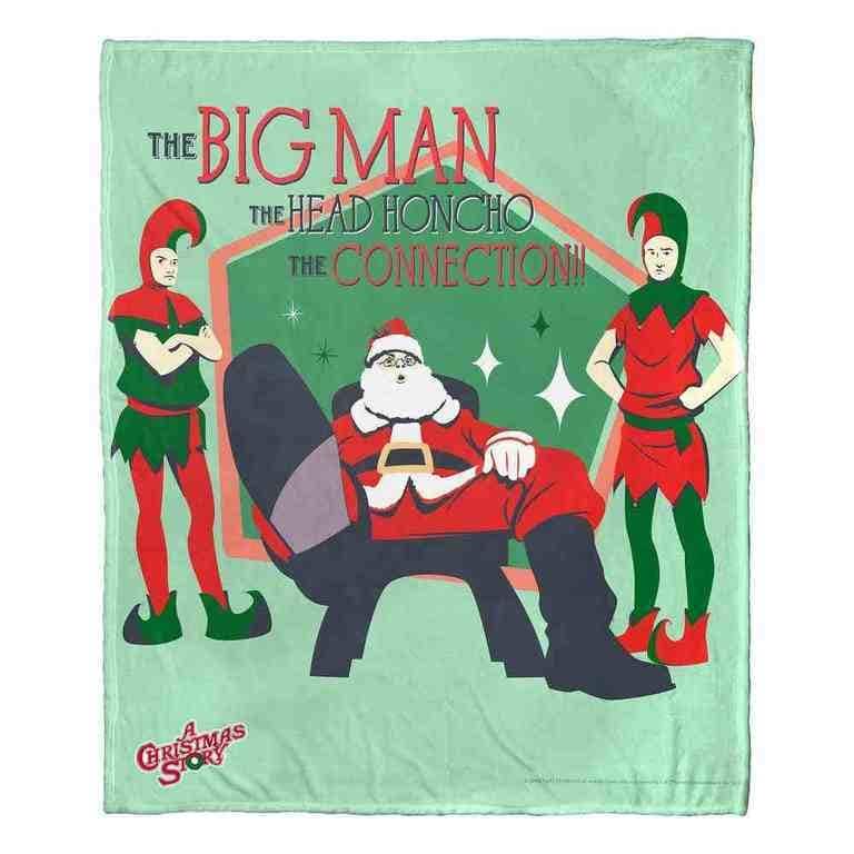 Warner Brothers A Christmas Story Silk Touch Throw Blanket