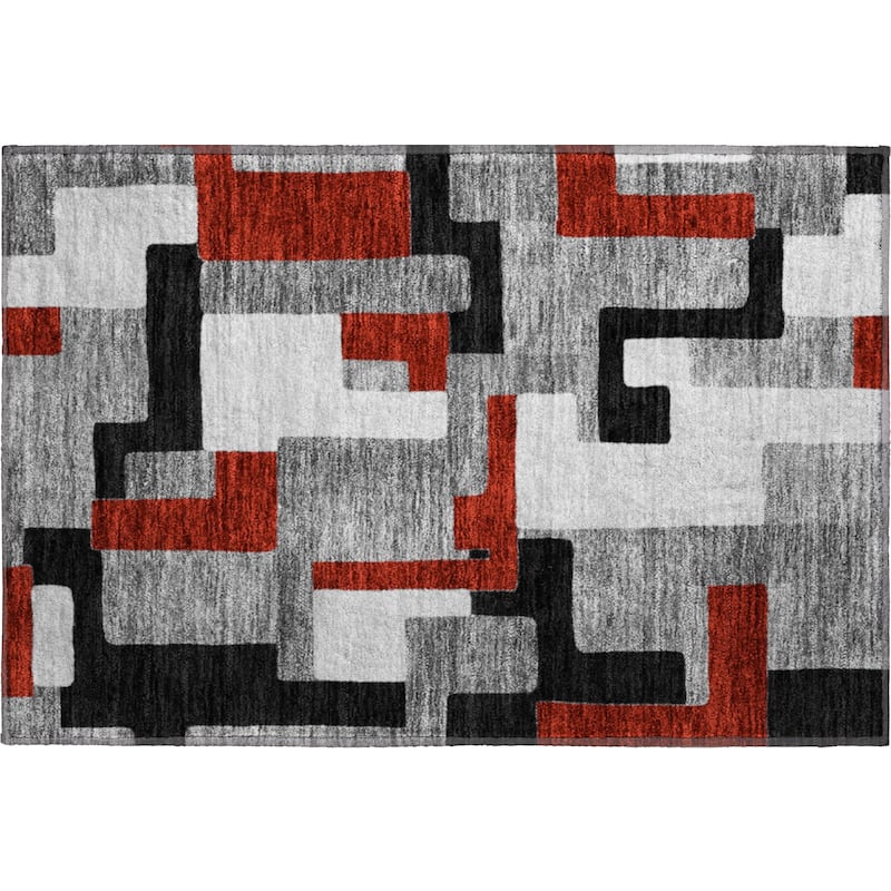 Premium Washable Super Soft Geo Casual Mayfield Rug