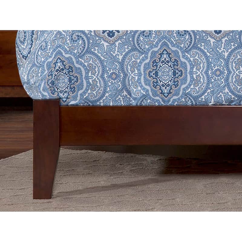 Richmond King Low Profile Wood Platform Bed in Walnut