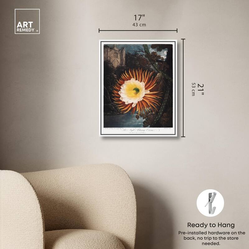 Night-Blowing Cereus 1807 Canvas by Art Remedy
