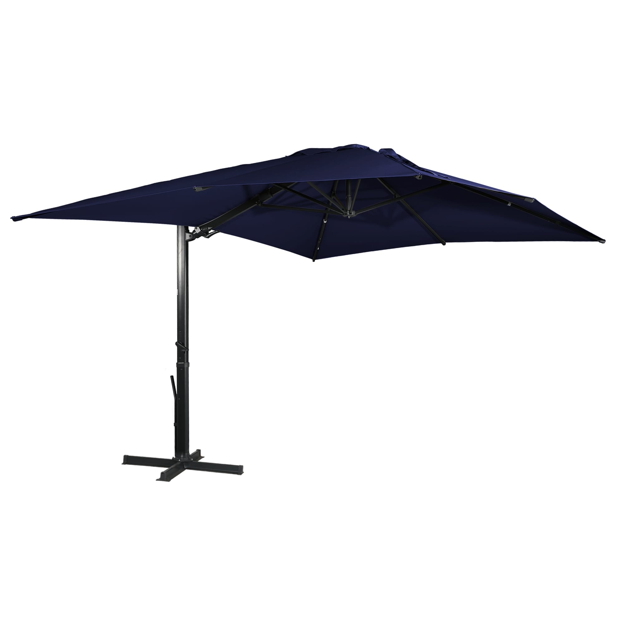 10 x 13ft Patio Rectangular Cantilever Market Umbrella With Stand
