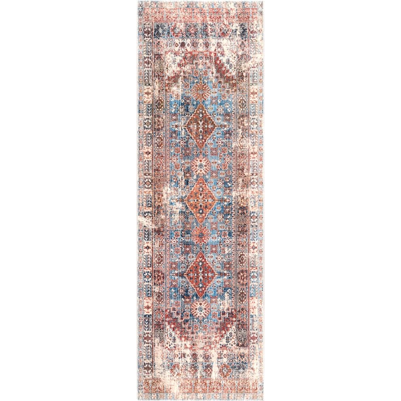 Nuloom Farley Medallion Fringe Area Rug