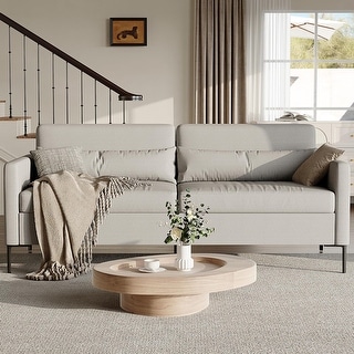 80 Inch Sofa Couch with Extra Deep Seats, 3 Seater Sofa for Living Room