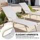 preview thumbnail 61 of 72, Outdoor Patio Lounger Aluminum Adjustable Chaise Lounge Chairs with Arms (Set of 2/4) - See Picture