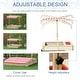 preview thumbnail 4 of 3, Kids Wooden Sandbox,Covered Children Sand Playset ,w/ Adjustable Canopy Shade,Bottom Liner,Seat,Plastic Basin,Aged 3-8 Years Old