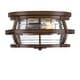 preview thumbnail 8 of 7, Westinghouse Lighting Weatherby 14-Inch Two-Light Outdoor Flush Mount Ceiling Fixture, Clear Glass
