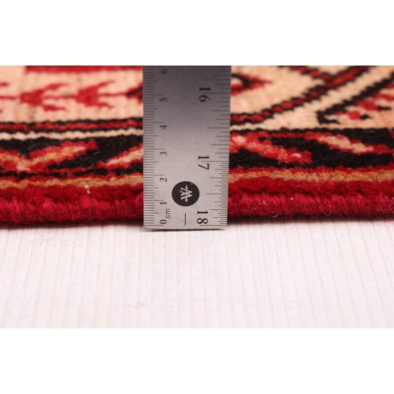 ECARPETGALLERY Hand-knotted Andelz Red Wool Rug - 3'3 x 10'2