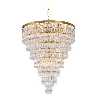 Gold Metal 7-Tier Chandelier With Crystal Accents - Bed Bath & Beyond ...