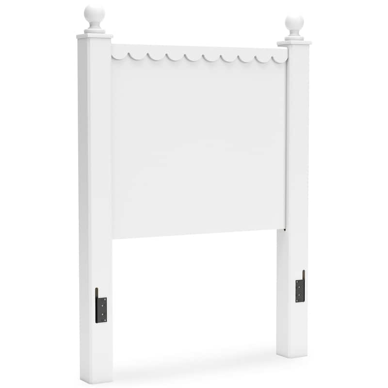 Signature Design by Ashley Mollviney White Panel Headboard Only