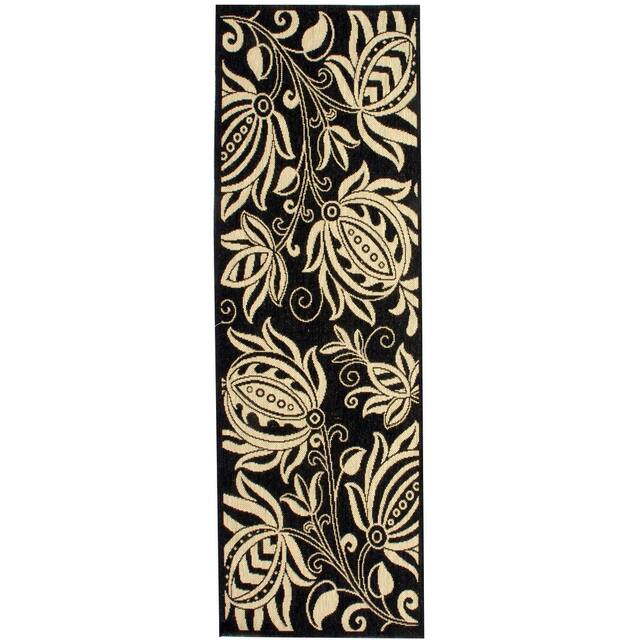 SAFAVIEH Courtyard Leatrice Indoor/ Outdoor Patio Backyard Rug