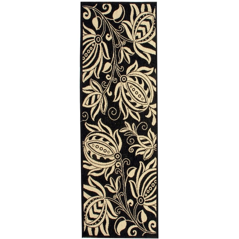 SAFAVIEH Courtyard Leatrice Indoor/ Outdoor Patio Backyard Rug