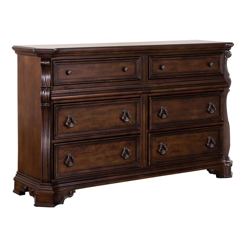 Gracewood Hollow Arbor Place Brownstone 8 Drawer Double Dresser