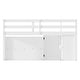 preview thumbnail 12 of 11, Twin Size Kids Loft Bed with Storage & Wardrobe, Solid Wood Pine Frame, Low Loft Bed White Kids Storage Bed