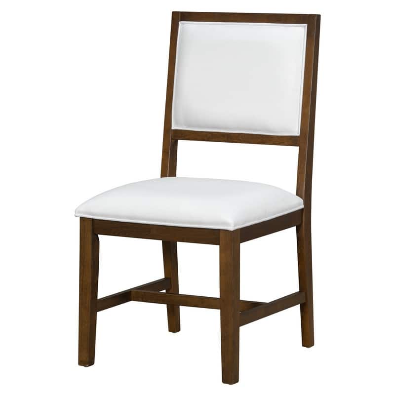 Farmhouse 5-Piece Dining Table Set with Upholstered Chairs and Extendable Dining Table for Dining Room, Kitchen and Living Room