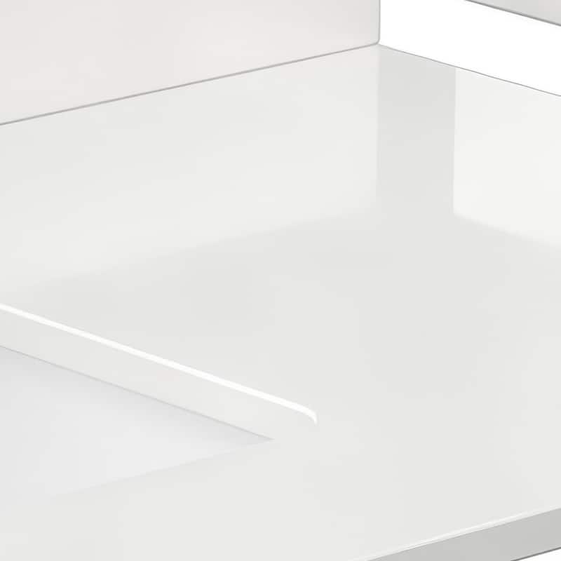Wyndham Collection WCFQCB36STOPUNS-Q 36" Quartz Vanity Top with