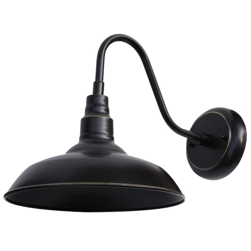 AA Warehousing Lora 1 Light Outdoor Wall Lighting in Black