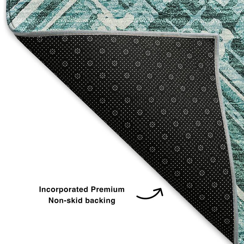 Premium Washable Super Soft Blurred Chevron Mayfield Rug