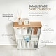 preview thumbnail 4 of 8, Yamazaki Home Rolling Storage Cart, Steel, Minimal Assembly - L 18.7 x W 5.12 x H 26.97 inches