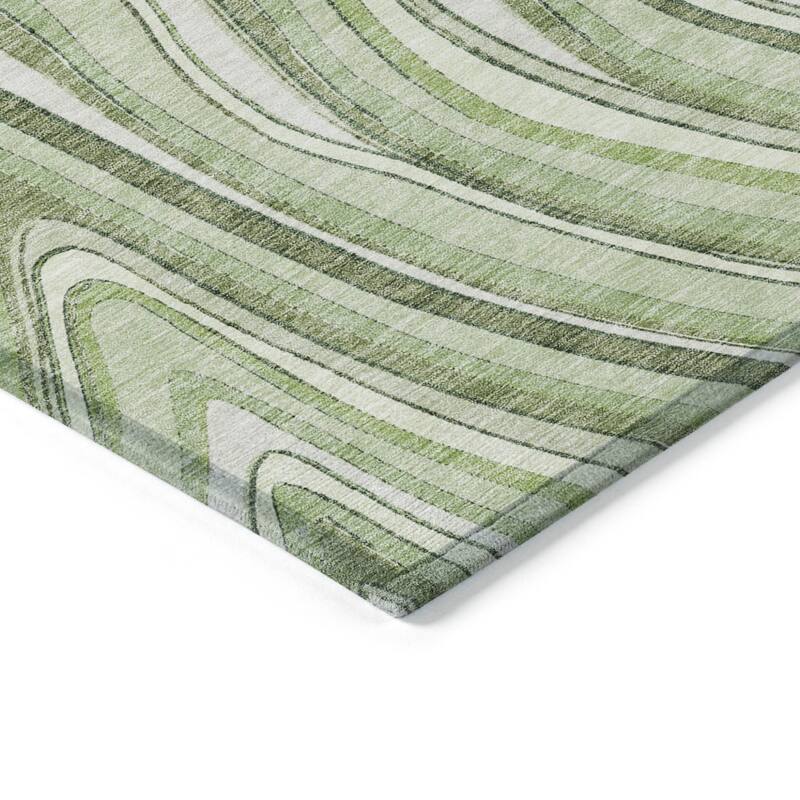 HomeRoots Abstract Transitional Rectangle Outdoor Rug