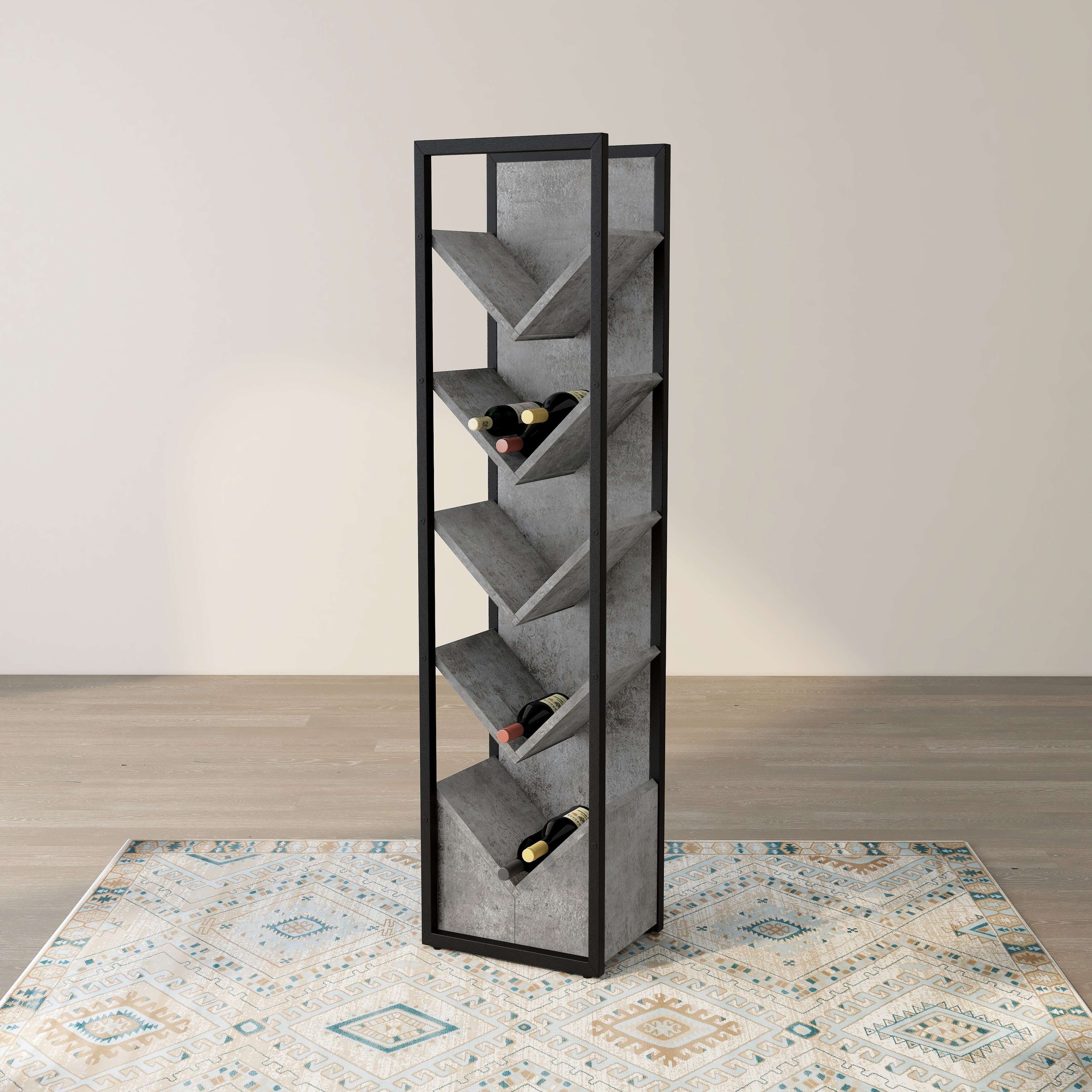 V shaped wine rack best sale
