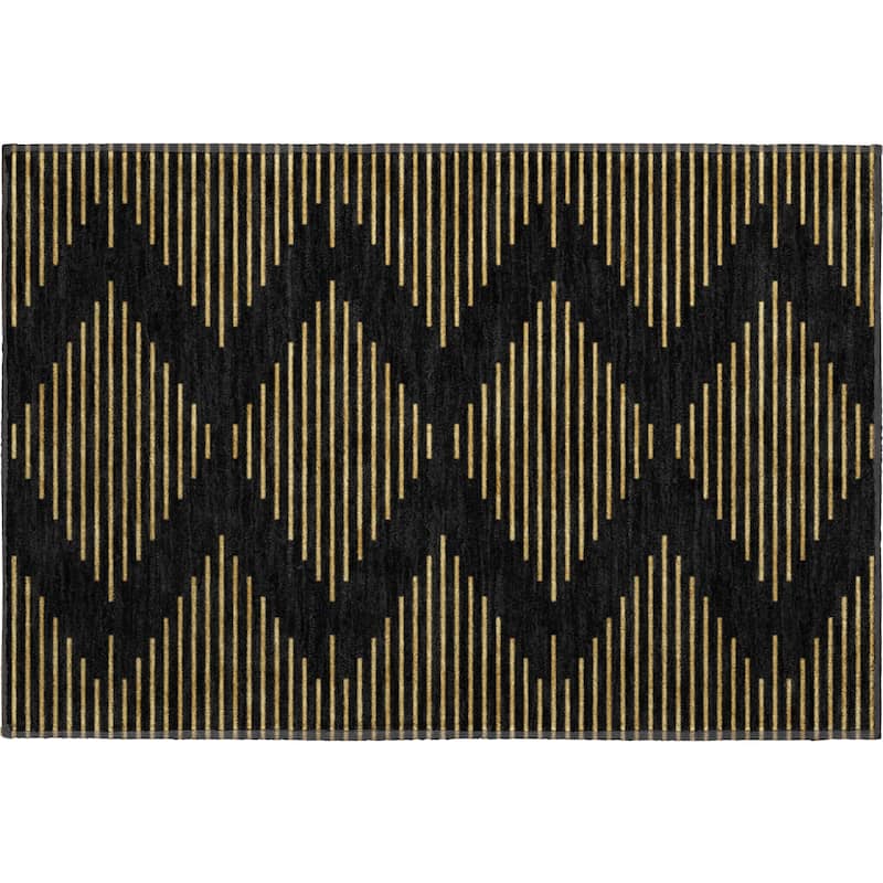 Premium Washable Super Soft Global Stripes Mayfield Rug