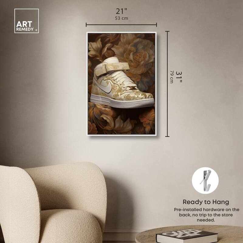 Baroque Sneaker Canvas by Art Remedy