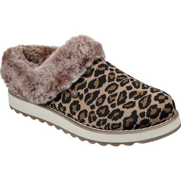 skechers leopard slippers