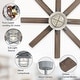 preview thumbnail 8 of 42, 52/66-In Farmhouse Style Industrial Windmill Large Ceiling Fan with Light and Remote