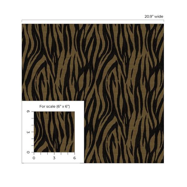 dimension image slide 2 of 3, Seabrook Designs Jazz Faux Skin Non-Woven Unpasted Wallpaper
