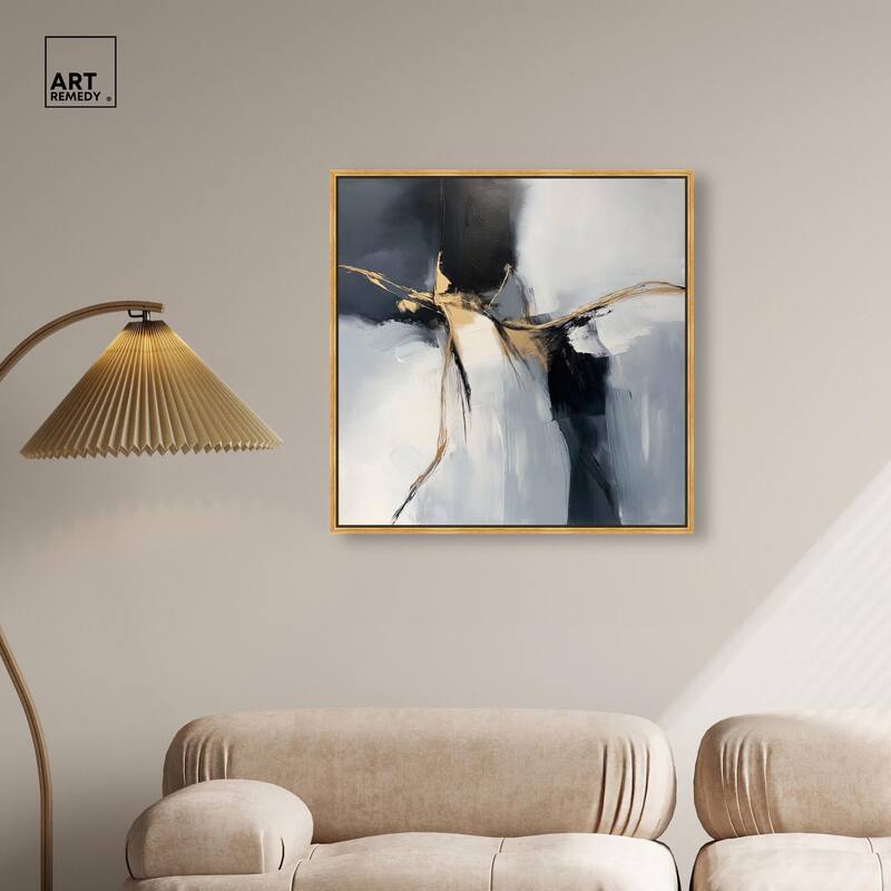 Golden Fissure II Canvas by Art Remedy