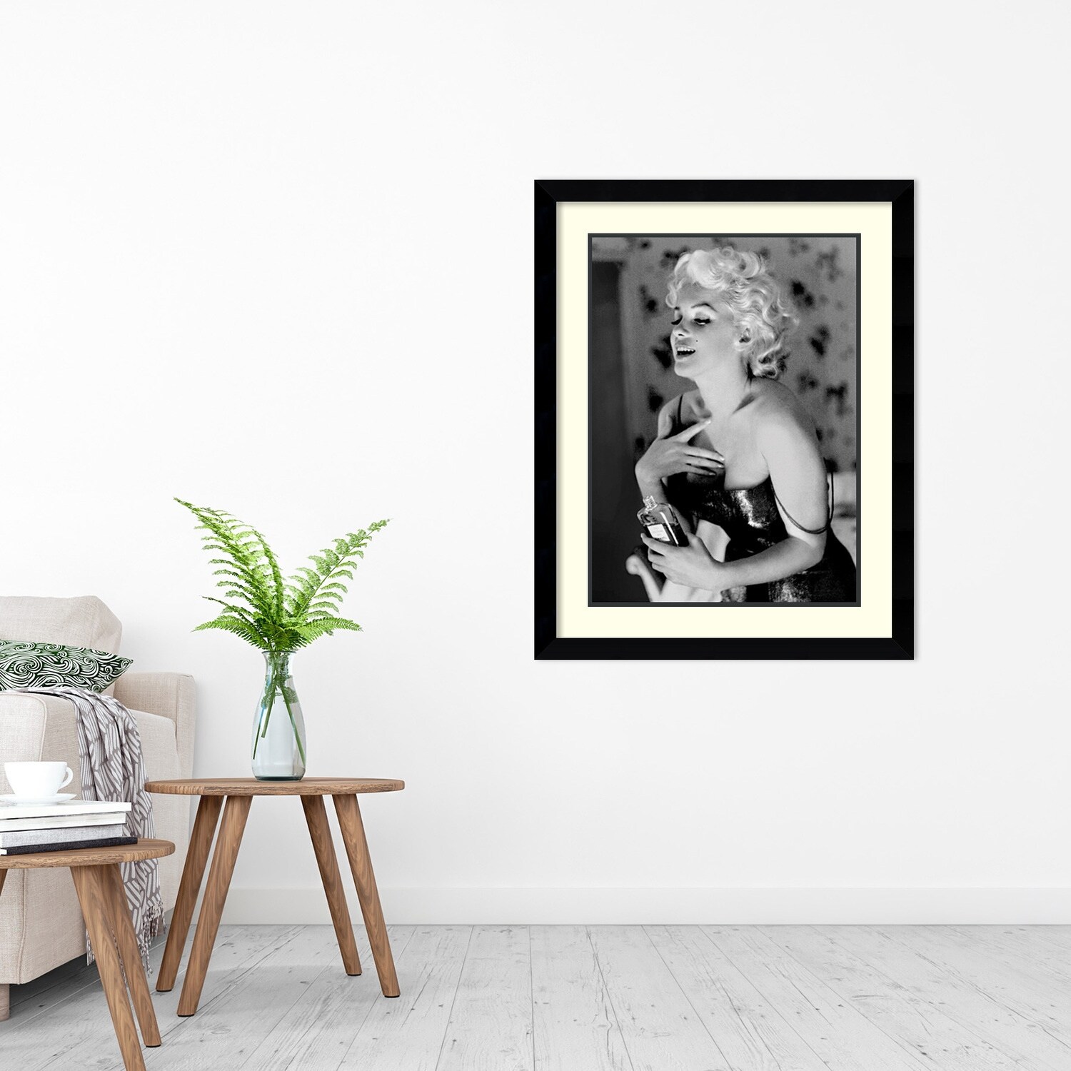 Framed Art Print 'Marilyn Monroe, Chanel No. 5' by Ed