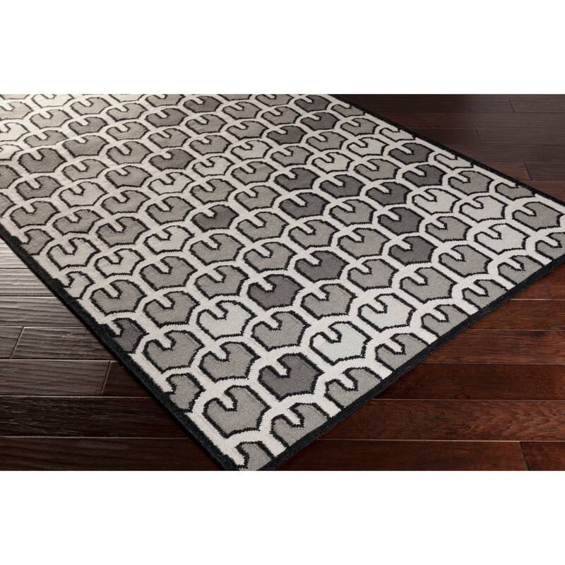 Hand-woven Brett Reversible Wool Area Rug