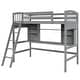 preview thumbnail 18 of 34, Twin Loft Bed with Shelves, Desk, and Ladder - Perfect for Multi-Use Spaces