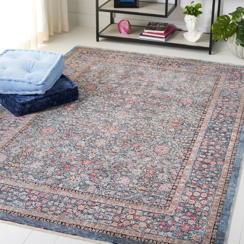SAFAVIEH Crimson Hernanda Simi Oriental Rug - 5' x 7' - Blue/Black