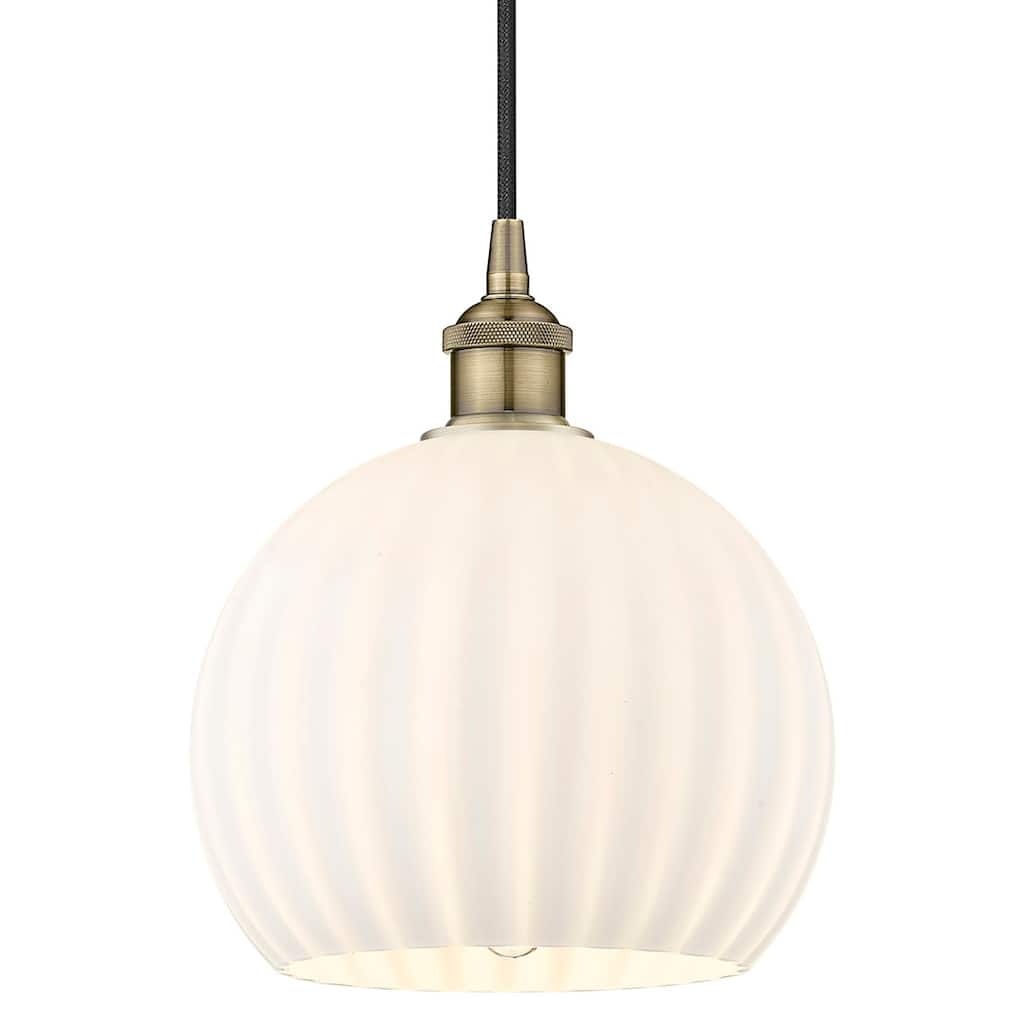 Innovations Lighting 616-1P 12 10 White Venetian Pendant White