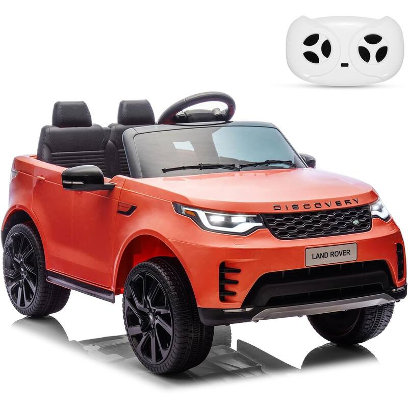 12V Kids Ride On Car,Licensed Land Rover Style, 4.5Ah Battery, 2 Motors, 3 Speed Modes, Safety Features - red
