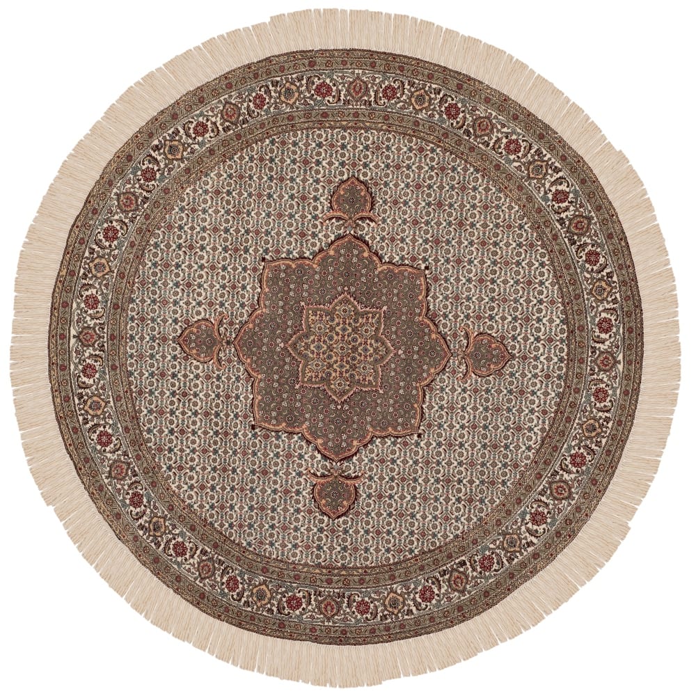 SAFAVIEH Couture Hand-knotted Tabriz Herati Momoko Traditional Oriental Wool