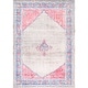 preview thumbnail 7 of 5, Nuloom Grey Transitional Classical Medallion Fading Folktime Border Area Rug 4' 3" x 6' 6" - Grey