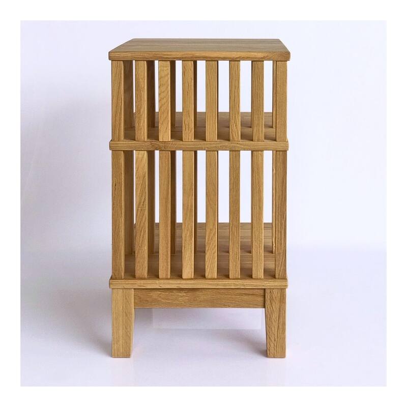 Scandinavian Solid Oak Wood Nightstand Bedside Table