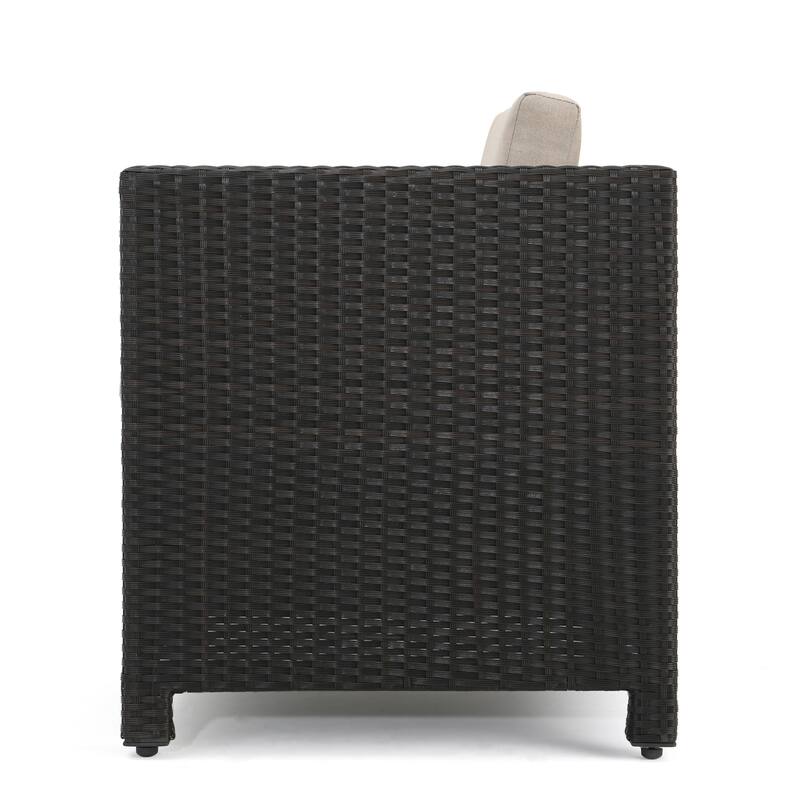 Puerta Outdoor 10-piece Wicker Patio Set with Cushions by Christopher Knight Home