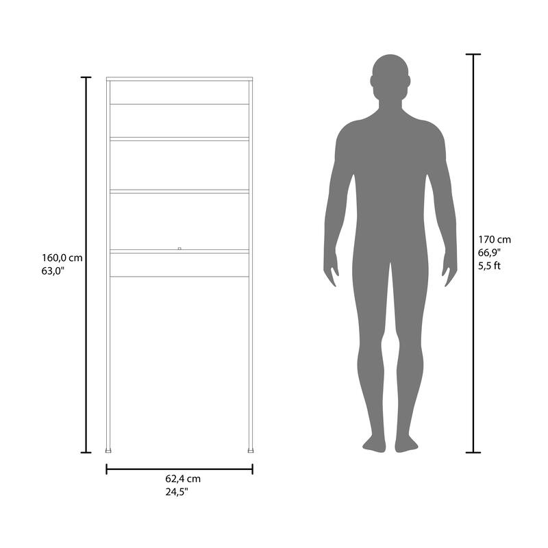 Over The Toilet Space Saver Shelf, Bathroom Storage Cabinet Organizer