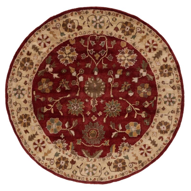 SAFAVIEH Handmade Heritage Layered Faux Bois Traditional Oriental Wool Rug