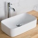 preview thumbnail 2 of 32, Kraus 3-in-1 Set White Rectangle Ceramic Sink, Ramus Faucet w/Drain