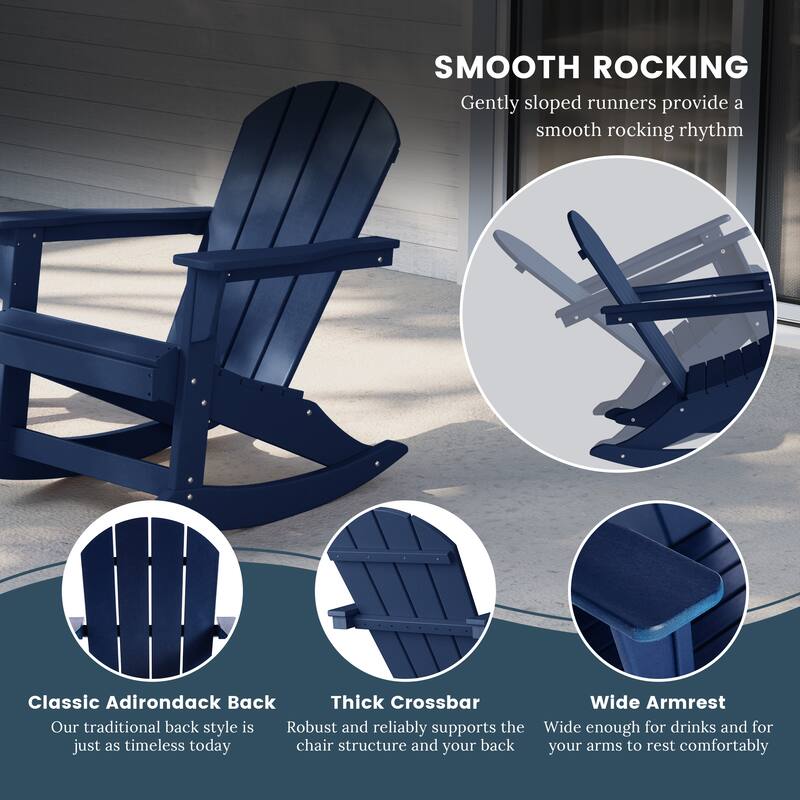 Laguna Hdpe All Weather Outdoor Patio Rocking Chair (Set of 2)