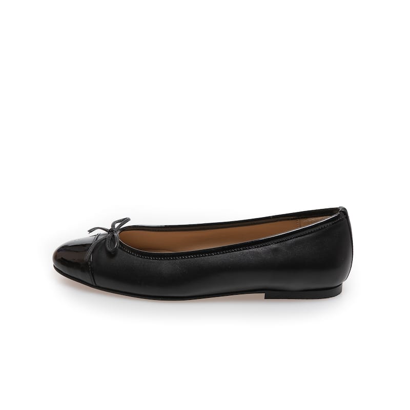 Copenhagen Patent Toe Leather Ballerina Flat - 38