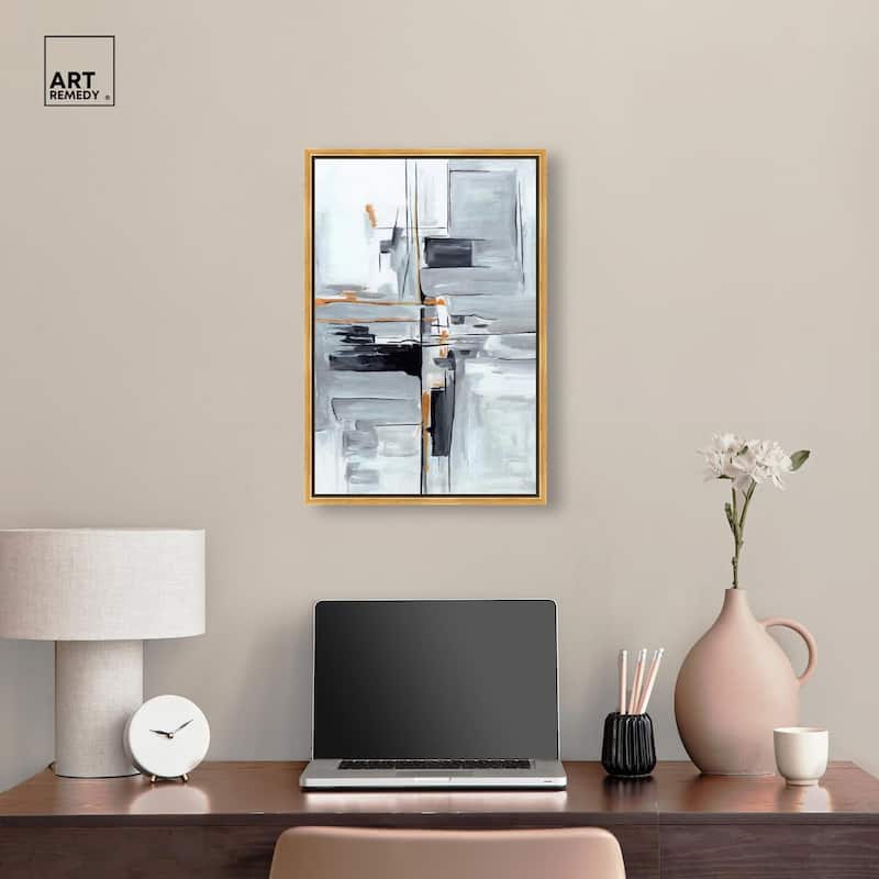 Elegant Grey Shades II Canvas by Art Remedy