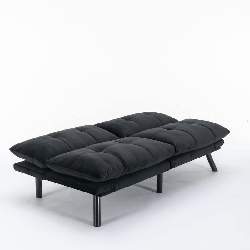 Roomfitters Modern Convertible Sofa Bed, Folding Futon Couch with Adjustable Backrest, Compact Upholstered Sleeper