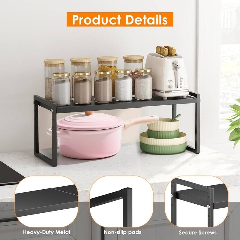 Expandable kitchen Countertop Organizer