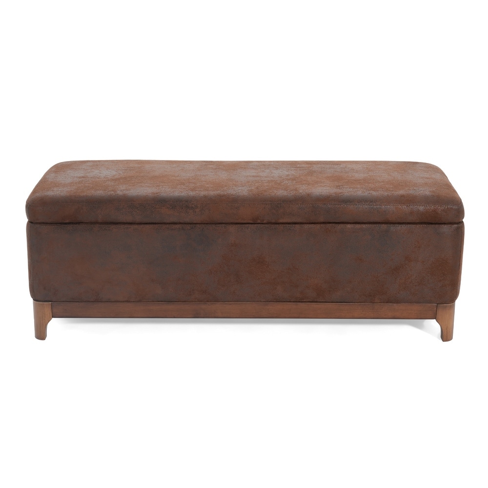 Christopher Knight Home - Orphelia Faux Leather Storage Bench